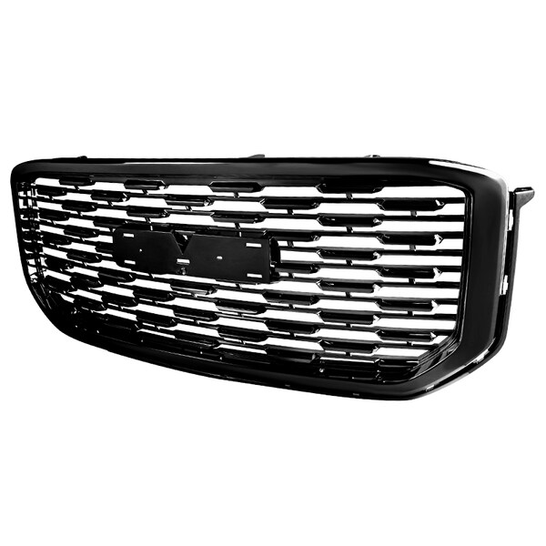 Spec-D Tuning Gmc Yukon Glossy Black Mesh Style Grille 2015-2018 HG-YUK15JM-V2-GL - main